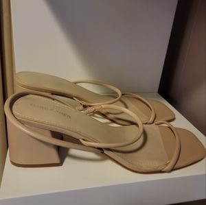 Marc Fisher Womens Slingback Block Heel Shoes NWOT